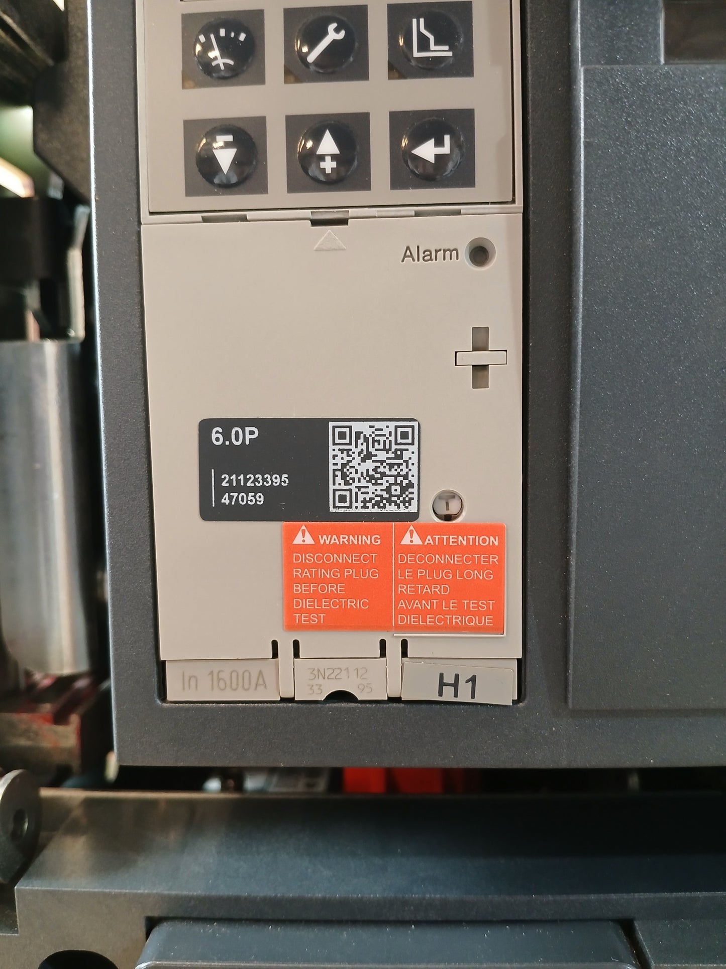 SCHNEIDER ELECTRIC NW16 H1 MASTERPACT CIRCUIT BREAKER 1600A 3 POLE
