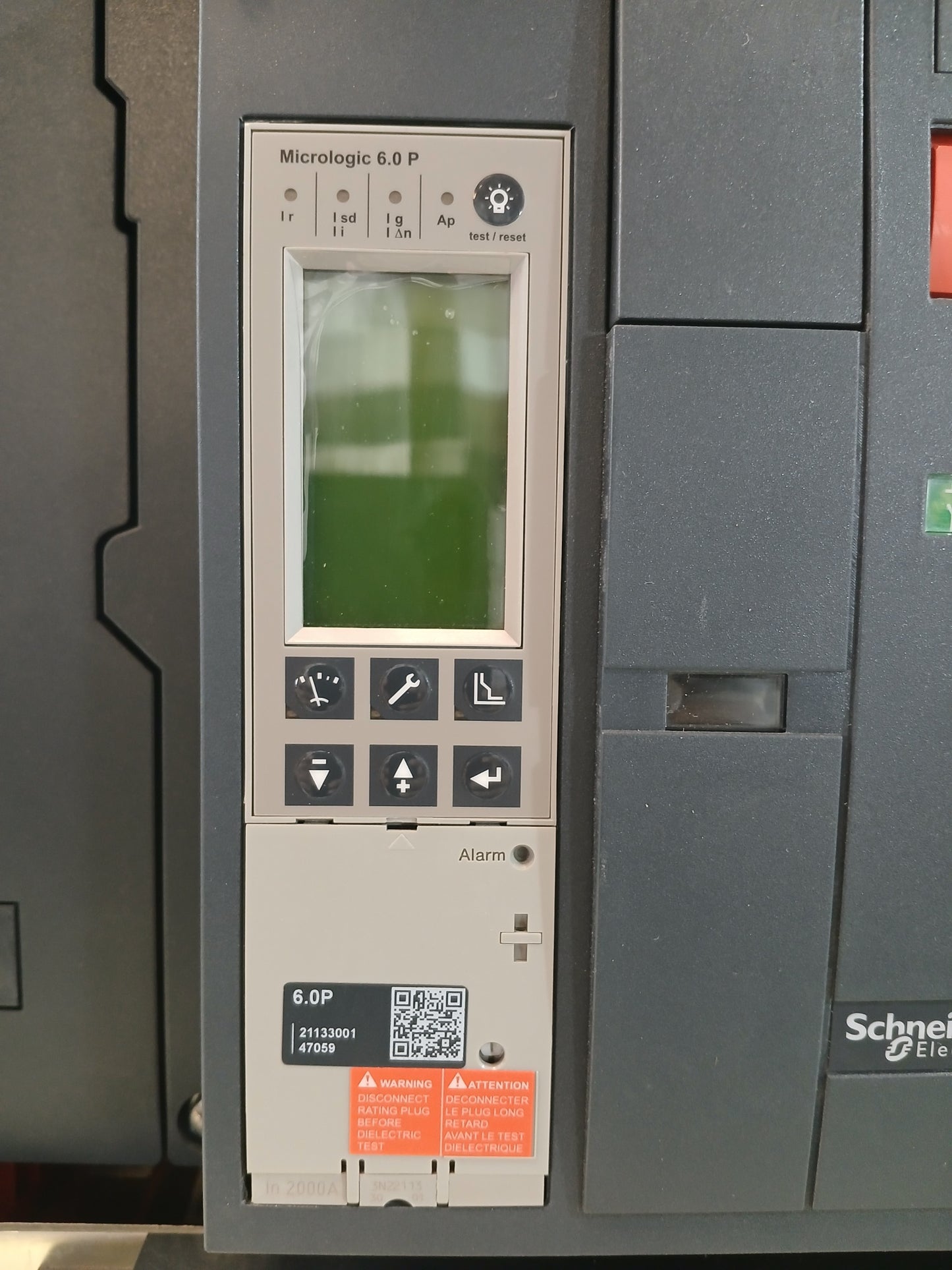 SCHNEIDER ELECTRIC NW20 H1 MASTERPACT AIR CIRCUIT BREAKER 2000A 4 POLE