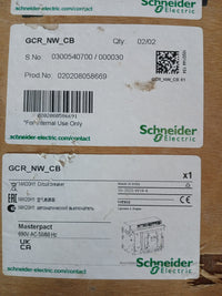 SCHNEIDER ELECTRIC NW20 H1 MASTERPACT CIRCUIT BREAKER 2000A 4 POLE