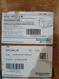 SCHNEIDER ELECTRIC NW25 H1 MASTERPACT AIR CIRCUIT BREAKER 2500A 4 POLE