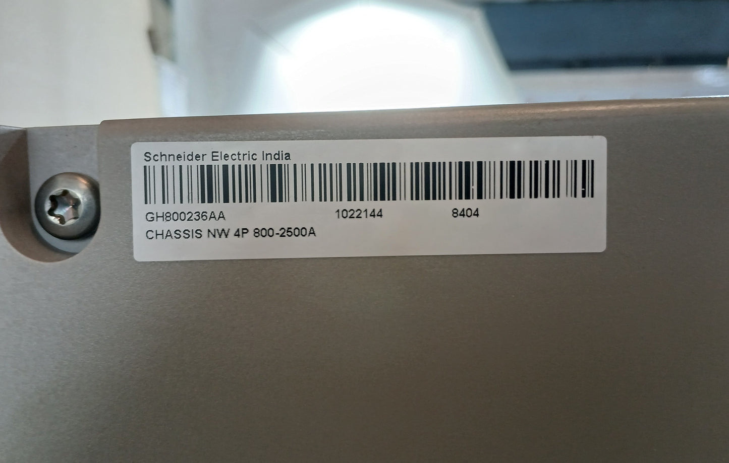 SCHNEIDER ELECTRIC NW25 H1 MASTERPACT CIRCUIT BREAKER 2500A 4 POLE