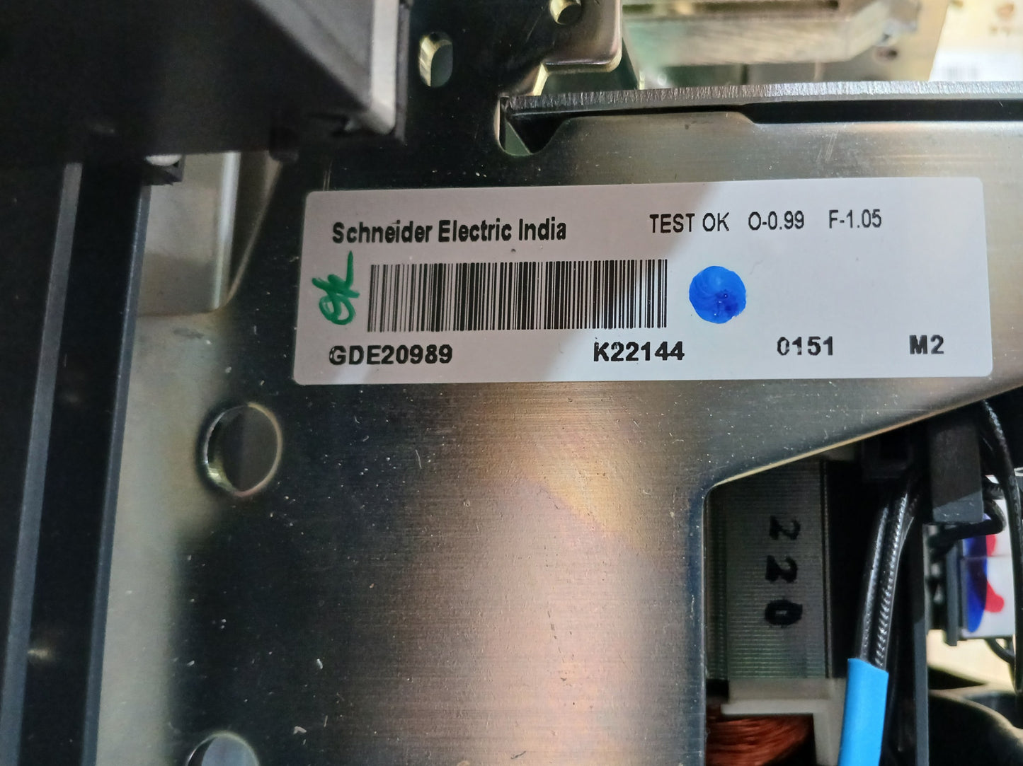 SCHNEIDER ELECTRIC NW25 H1 MASTERPACT AIR CIRCUIT BREAKER 2500A 4 POLE