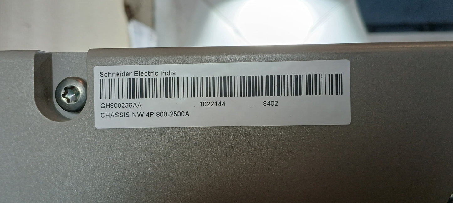 SCHNEIDER ELECTRIC NW25 H1 MASTERPACT AIR CIRCUIT BREAKER 2500A 4 POLE