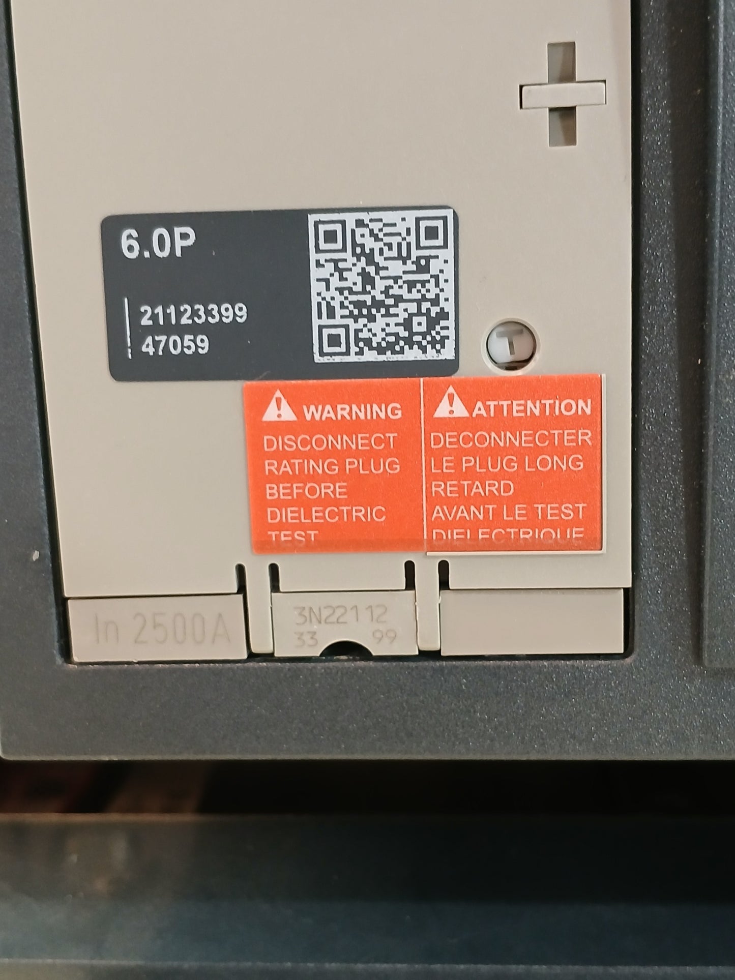 SCHNEIDER ELECTRIC NW25 H1 MASTERPACT AIR CIRCUIT BREAKER 2500A 4 POLE