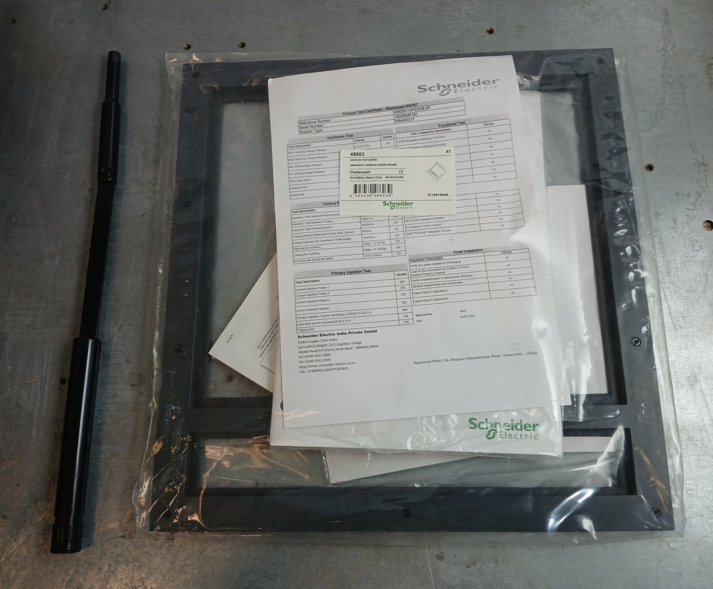 SCHNEIDER ELECTRIC NW25 H1 MASTERPACT AIR CIRCUIT BREAKER 2500A 4 POLE