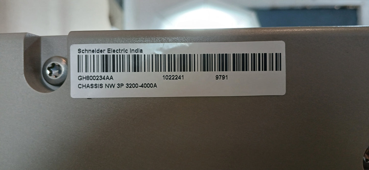 SCHNEIDER ELECTRIC NW40 H2 MASTERPACT AIR CIRCUIT BREAKER 4000A 3 POLE