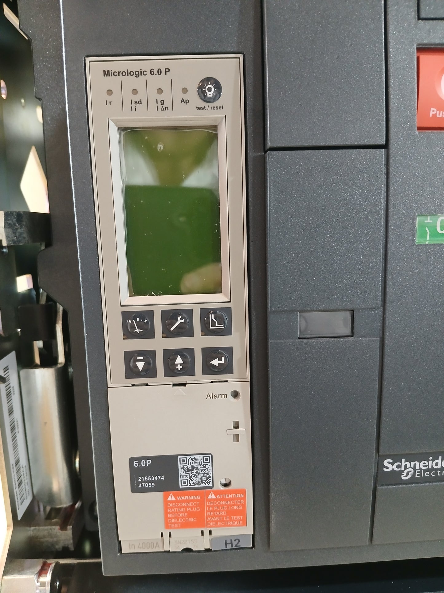 SCHNEIDER ELECTRIC NW40 H2 MASTERPACT CIRCUIT BREAKER 4000A 3 POLE