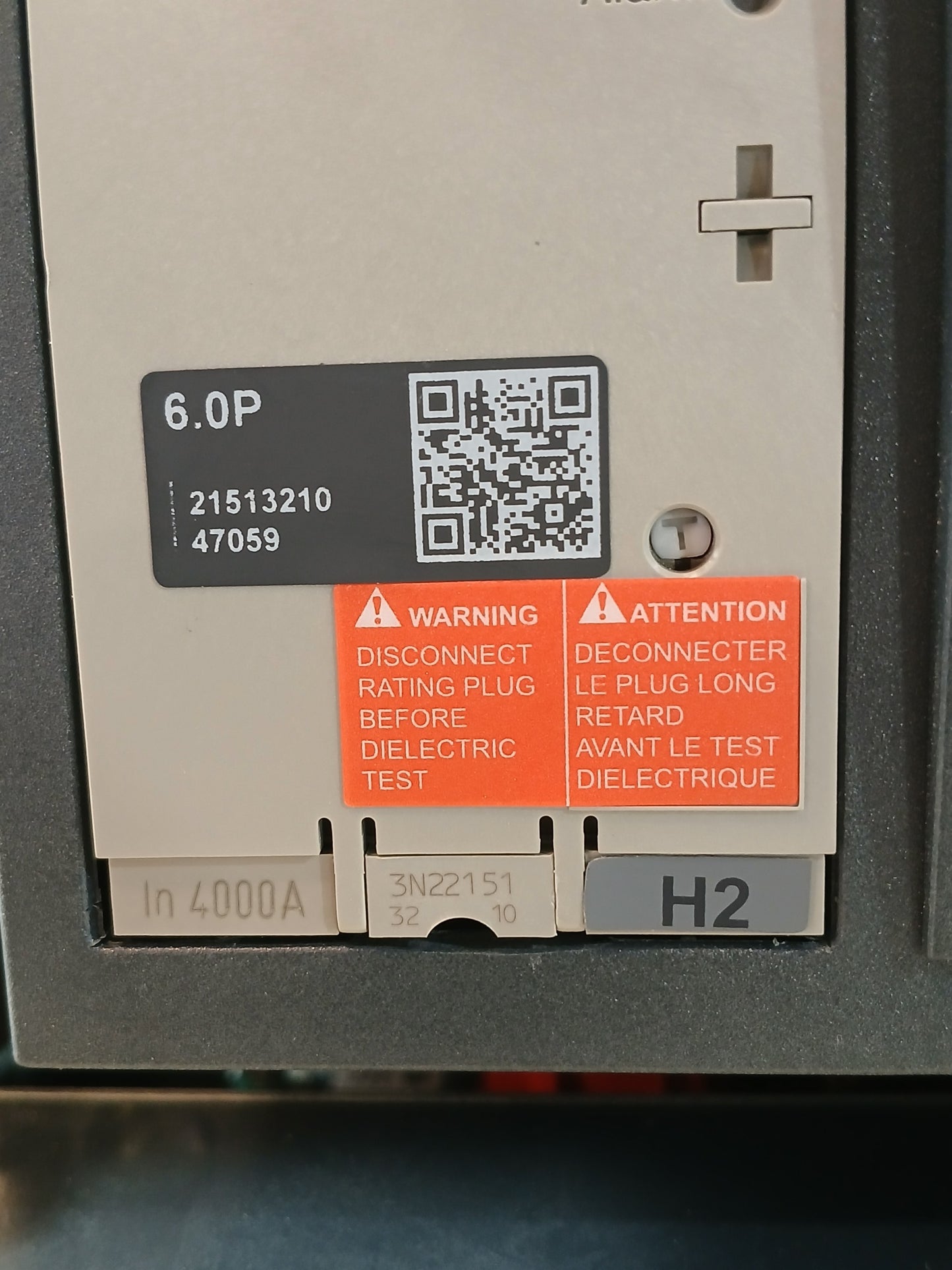 SCHNEIDER ELECTRIC NW40 H2 MASTERPACT AIR CIRCUIT BREAKER 4000A 3 POLE