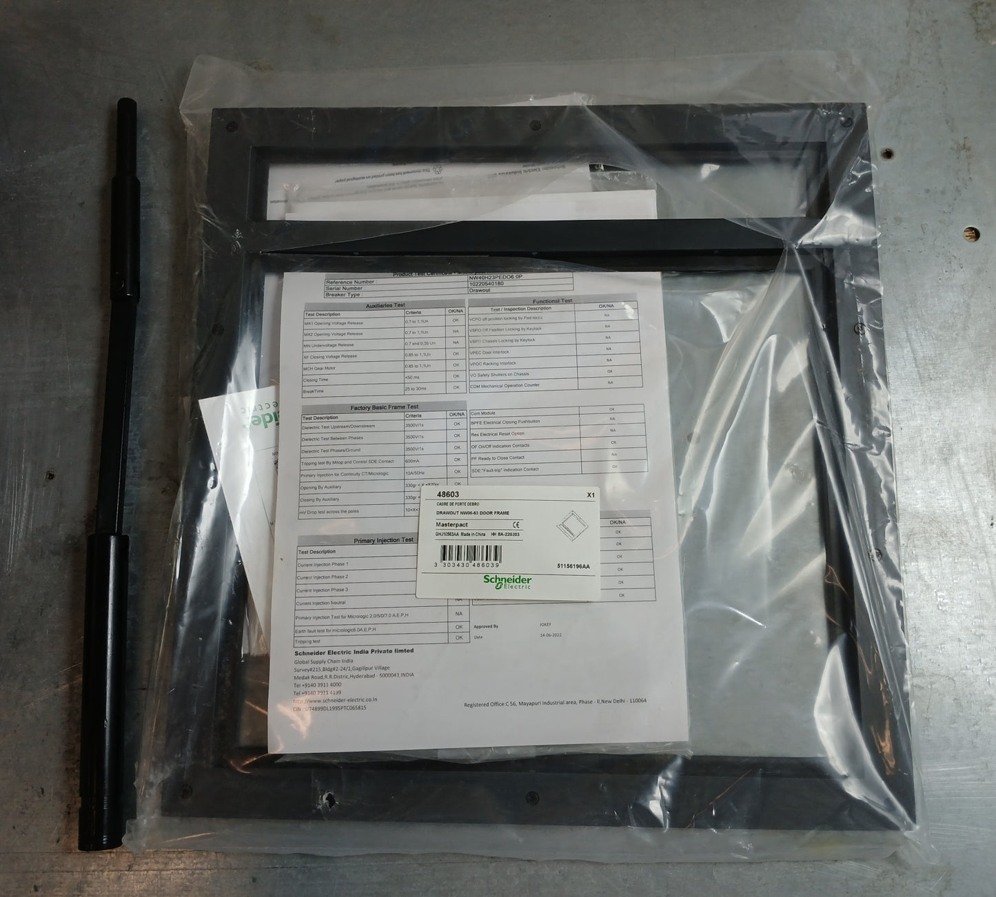 SCHNEIDER ELECTRIC NW40 H2 MASTERPACT CIRCUIT BREAKER 4000A 3 POLE