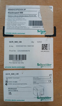 SCHNEIDER ELECTRIC NW40 H2 MASTERPACT AIR CIRCUIT BREAKER 4000A 3 POLE
