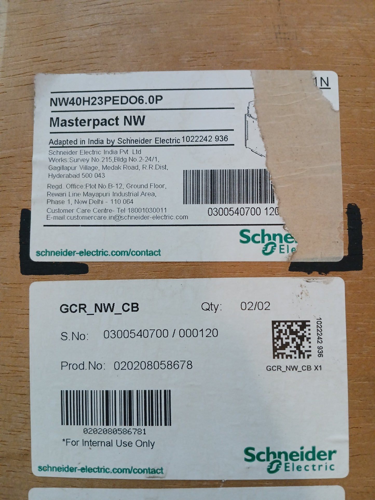 SCHNEIDER ELECTRIC NW40 H2 MASTERPACT AIR CIRCUIT BREAKER 4000A 3 POLE
