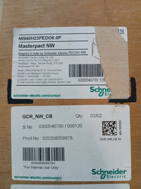 SCHNEIDER ELECTRIC NW40 H2 MASTERPACT AIR CIRCUIT BREAKER 4000A 3 POLE