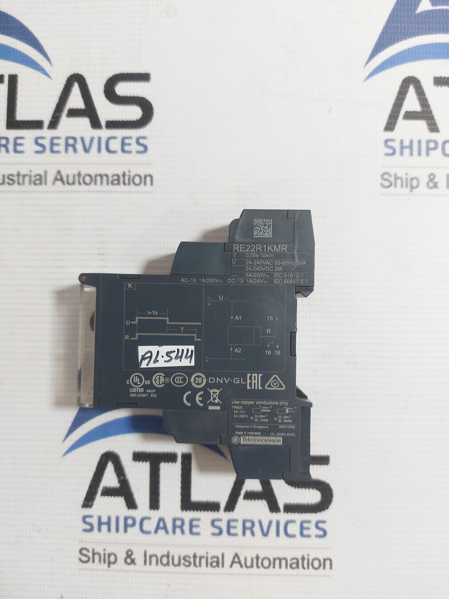 SCHNEIDER ELECTRIC RE22R1KMR TIME DELAY RELAY