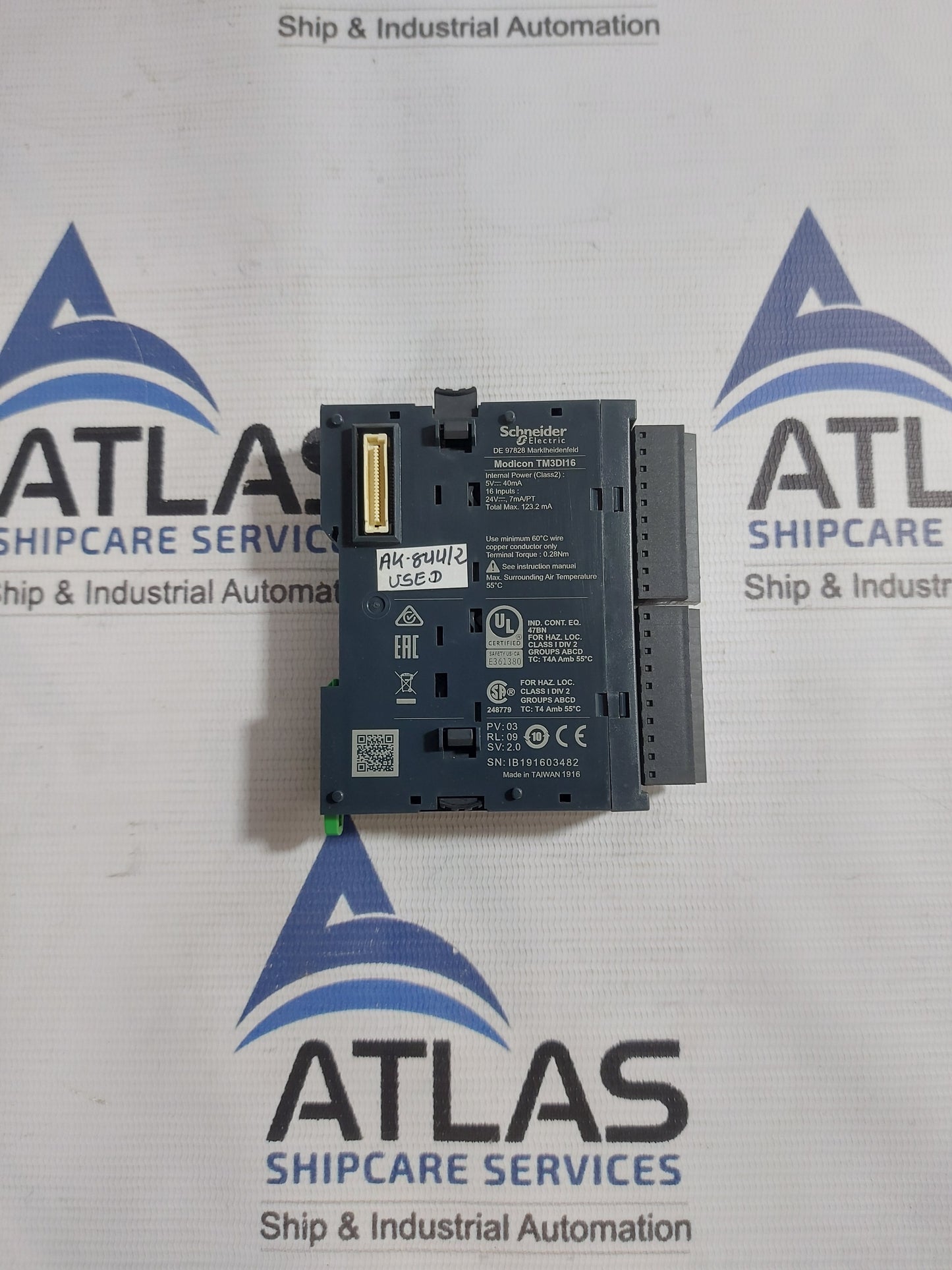 SCHNEIDER ELECTRIC TM3DI16 DISCRETE INPUT MODULE