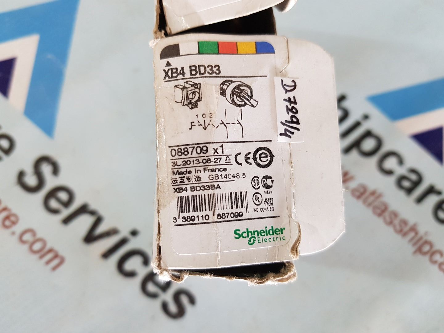 SCHNEIDER ELECTRIC XB4 BD33 3 POSITION SELECTOR SWITCH