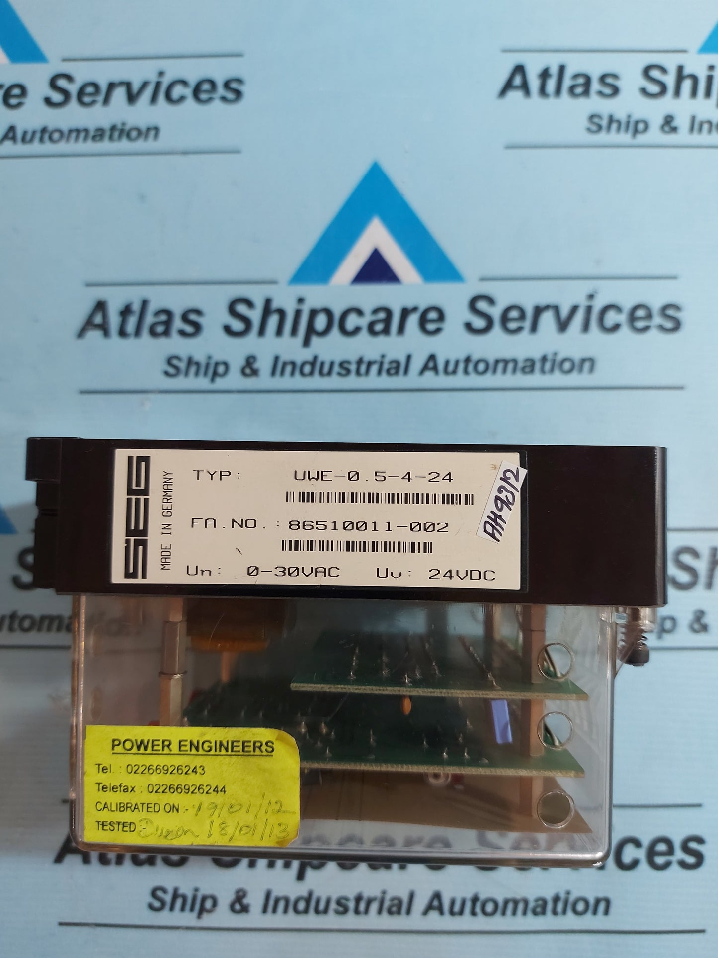 SEG UWE-0.5-4-24 EARTH FAULT VOLT.RELAY