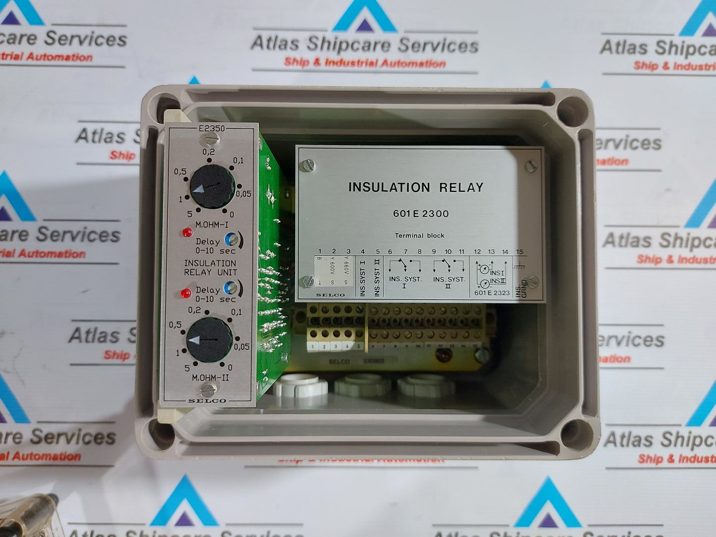 SELCO 601 E 2300 INSULATION MONITORING RELAY TERMINAL BLOCK
