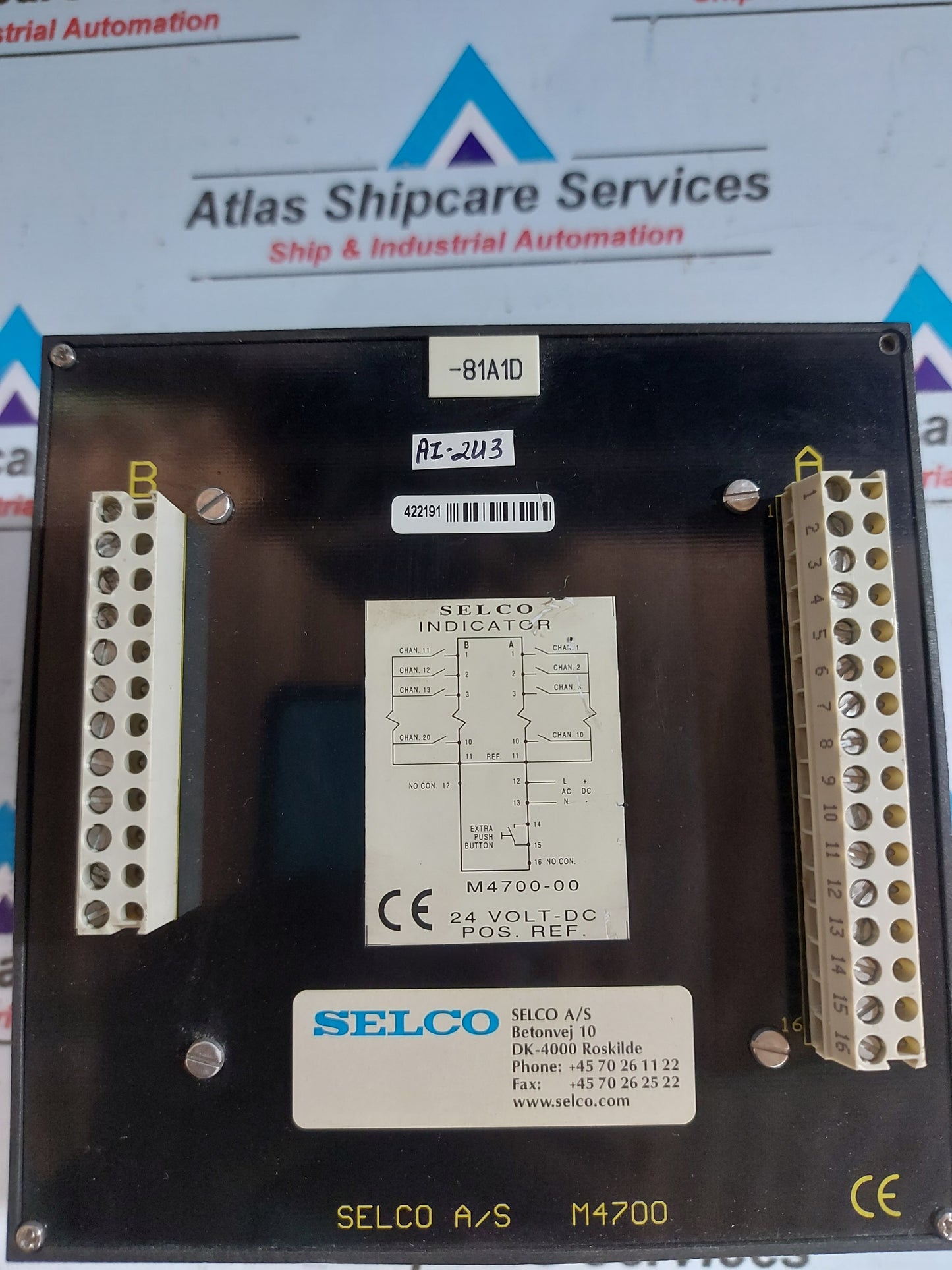 SELCO M4700-00 ALARM INDICATOR