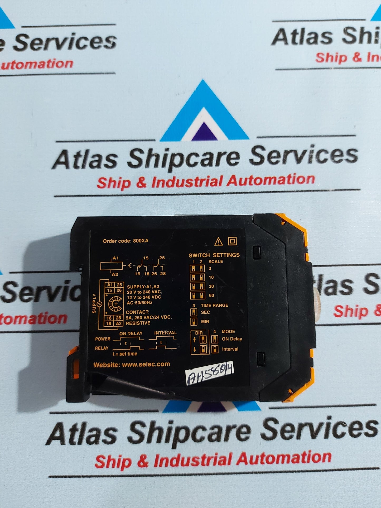 SELEC 800XA ON DELAY/INTERVAL MODE ANALOG TIMER