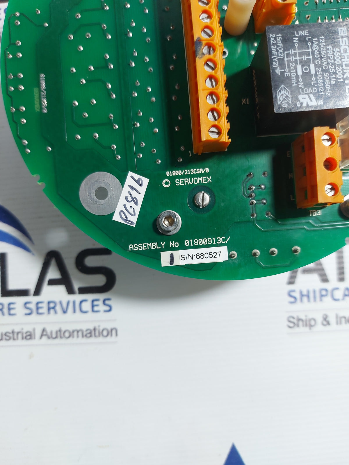 SERVOMEX 01800/213CSB/0 PCB CARD 3953-9010