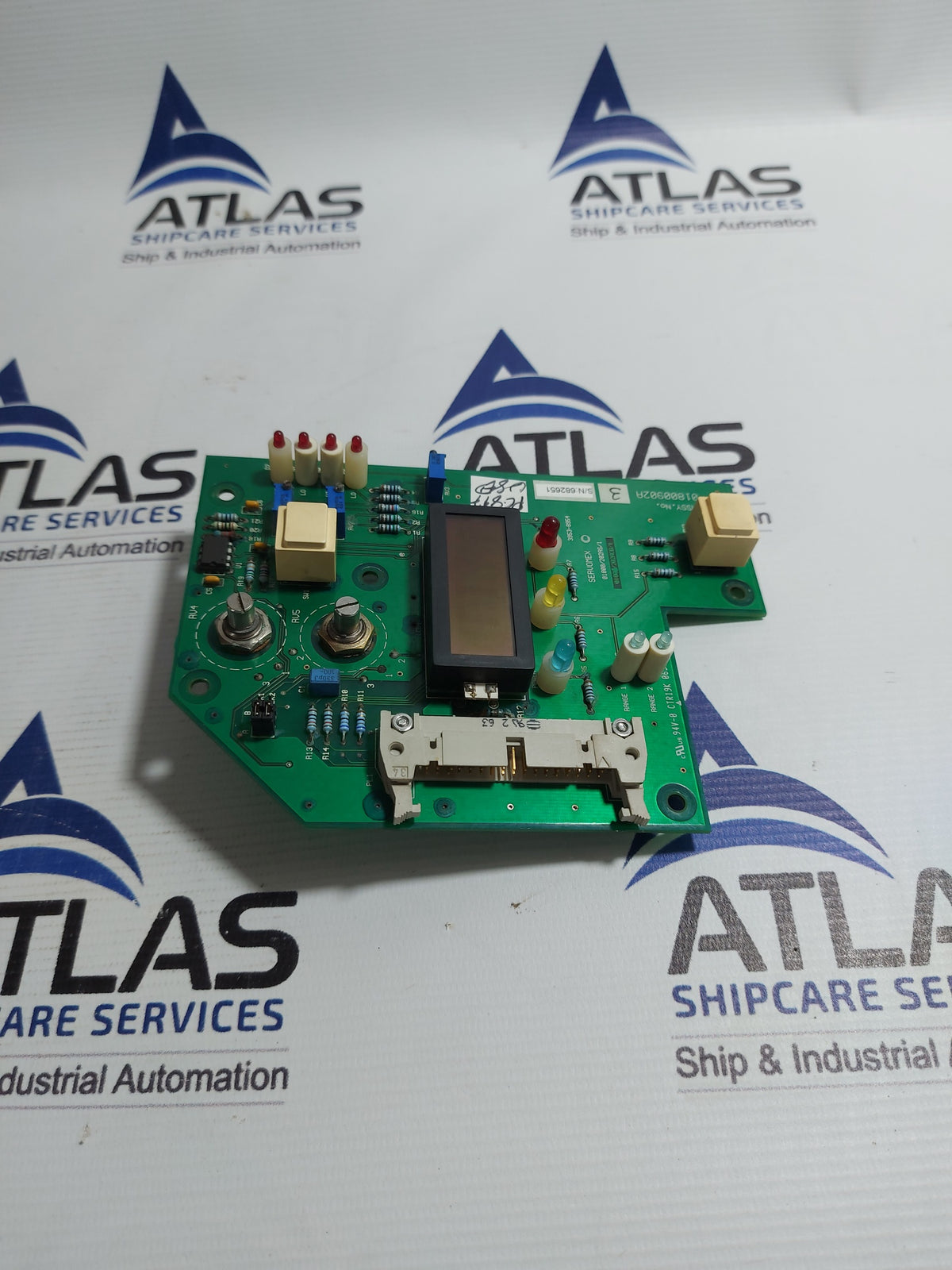 SERVOMEX 01800902A DIGITAL DISPLAY PCB CARD 3953-8954