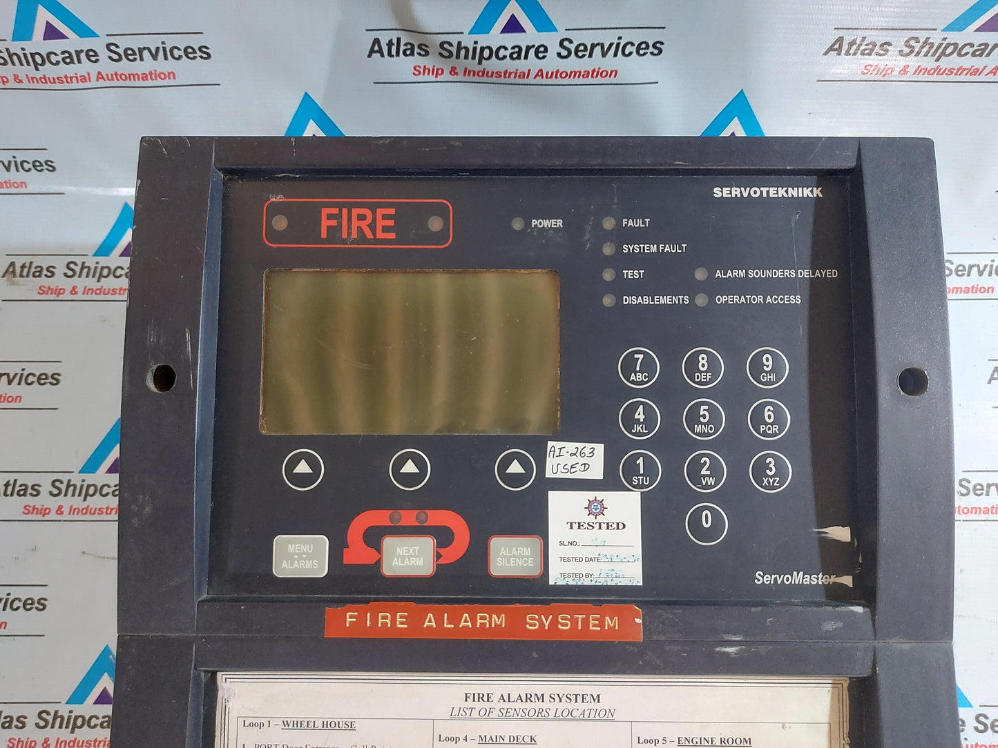 SERVOTEKNIKK SERVOMASTER C8 E FIRE ALARM SYSTEM