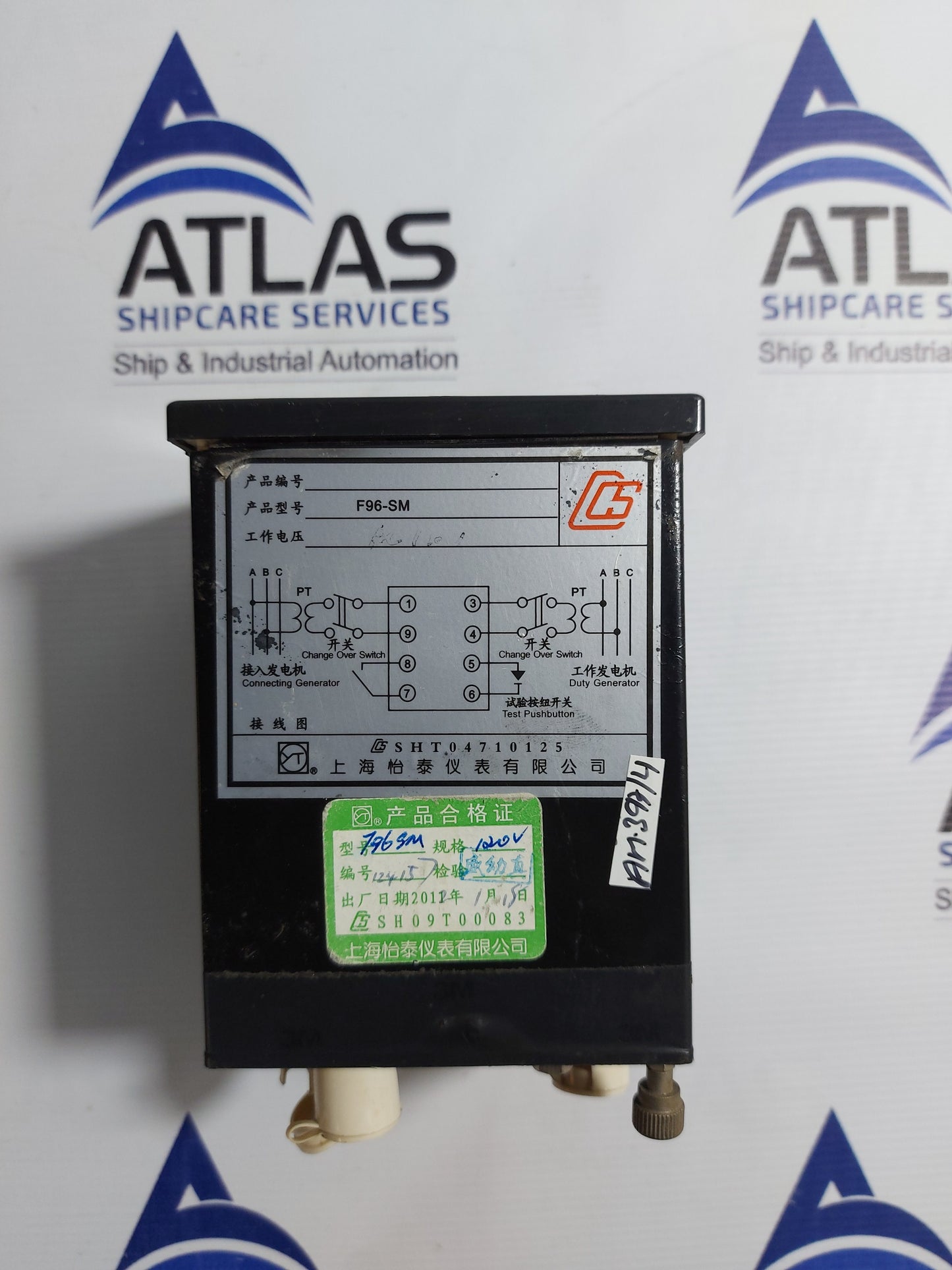 SHANGHAI YITAI F96-SM SYNCHROSCOPE METER 120V 60Hz
