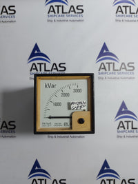 SHANGHAI YT F96-VARB REACTIVE POWER METER 0 TO 3000 KVAR