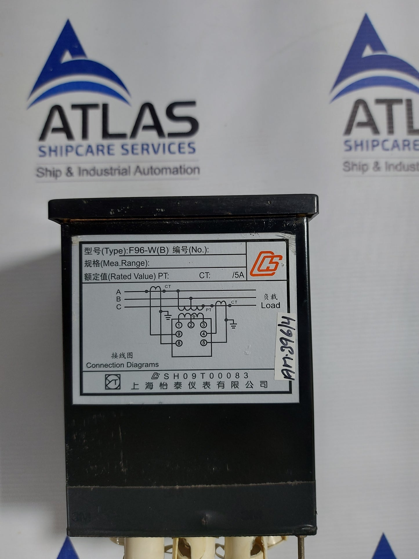 SHANGHAI YT F96-VARB REACTIVE POWER METER 0 TO 3000 KVAR