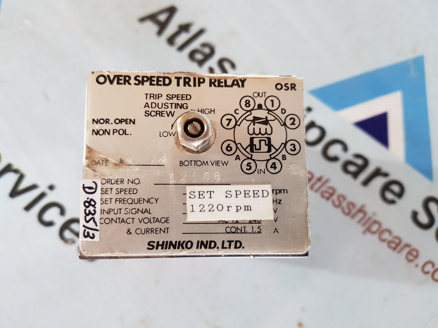 SHINKO OSR OVER SPEED TRIP RELAY