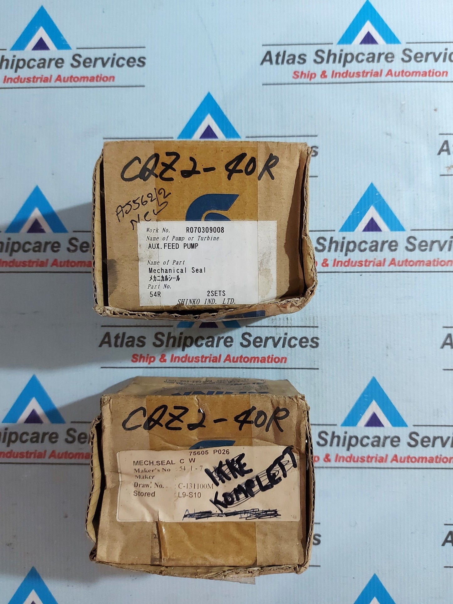 SHINKO PILLAR US-2-40 MECHANICAL SEAL FOR AUX.FEED PUMP
