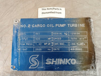 SHINKO RX1 CARGO OIL PUMP TURBINE MAIN LUBRICATING OIL PUMP ASSEMBLY