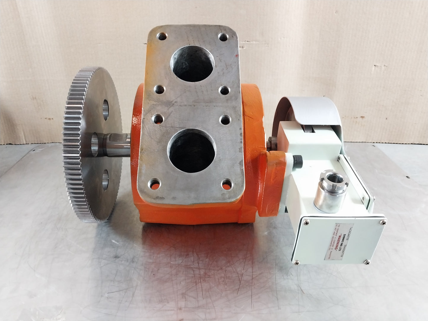 SHINKO RX1 CARGO OIL PUMP TURBINE MAIN LUBRICATIONG OIL PUMP WITH TACHOMETER TRANSMITTER