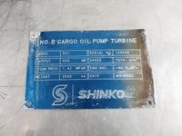 SHINKO RX1 CARGO OIL PUMP TURBINE MAIN LUBRICATIONG OIL PUMP WITH TACHOMETER TRANSMITTER