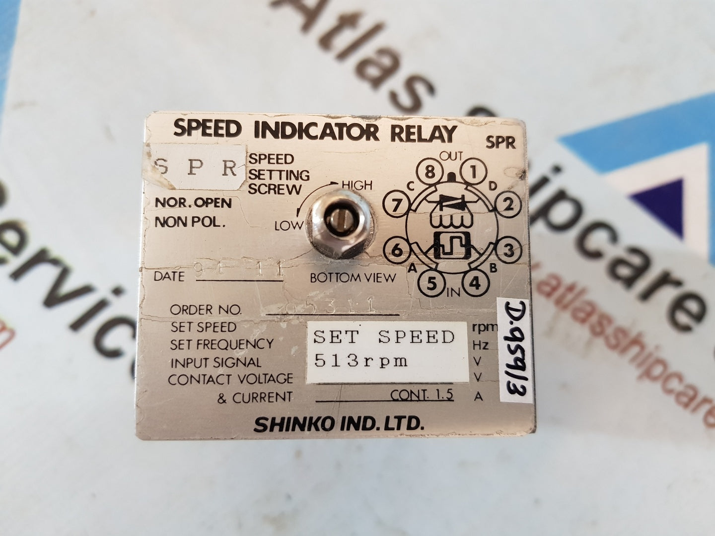 SHINKO SPR SPEED INDICATOR RELAY