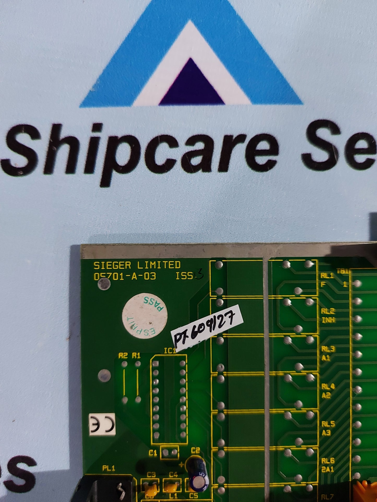 SIEGER 05701-A-03 ISS.3 SINGLE CHANNEL CONTROL CARD