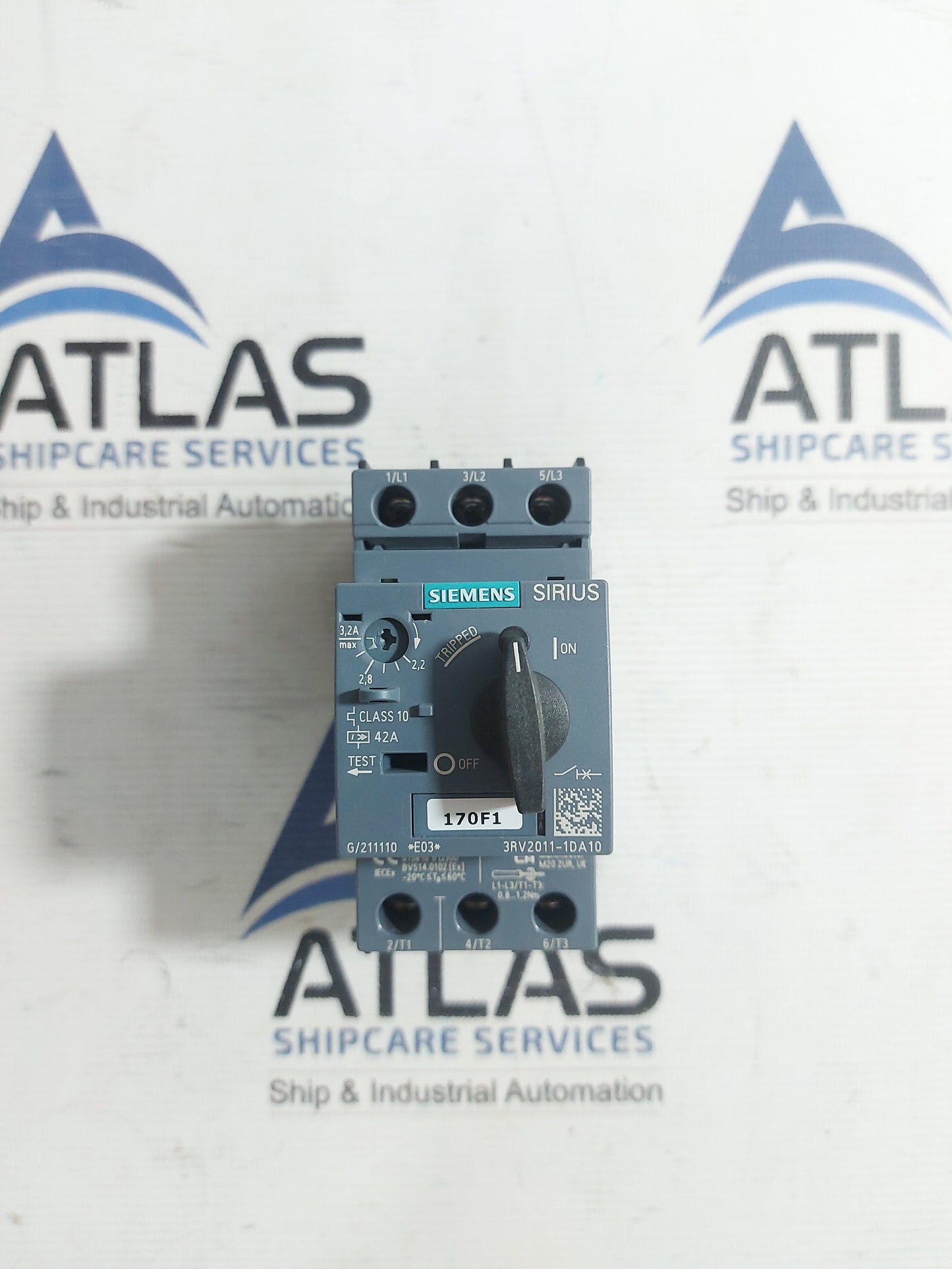 SIEMENS 3RV2011-1DA10 MOTOR PROTECTION CIRCUIT BREAKER