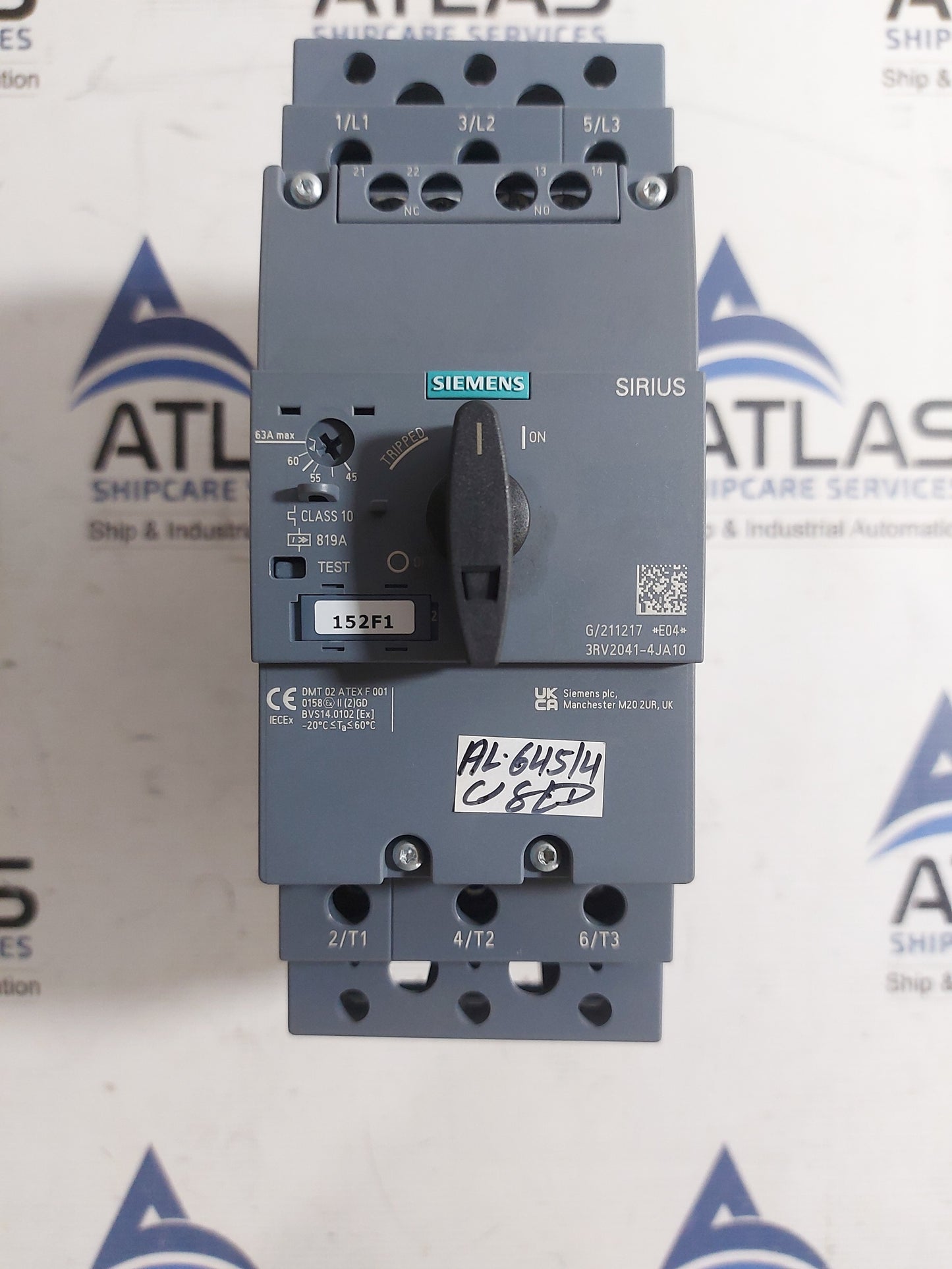 SIEMENS 3RV2041-4JA10 MOTOR PROTECTION CIRCUIT BREAKER