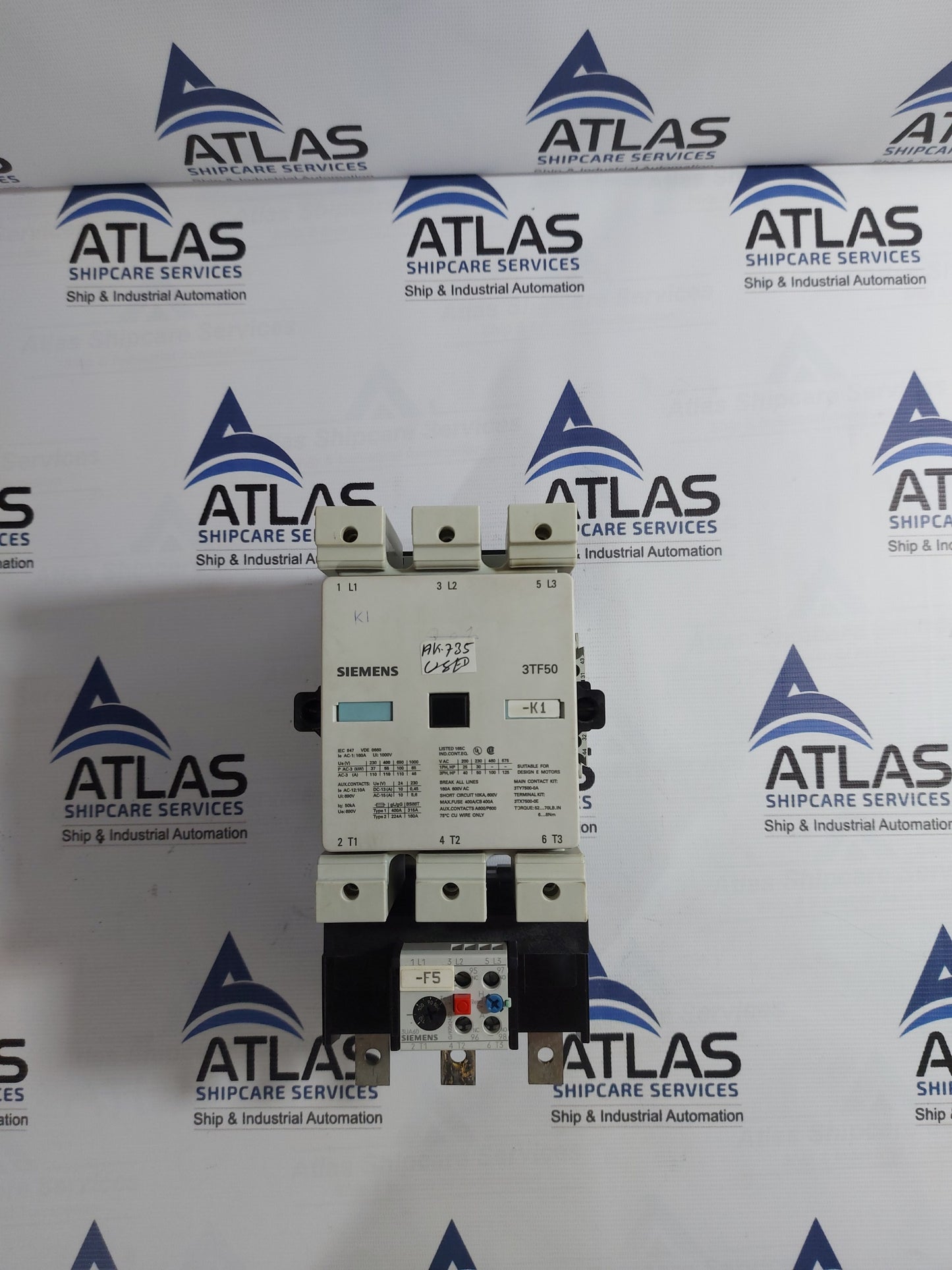 SIEMENS 3TF5022-0AP0 CONTACTOR 1000V 160A