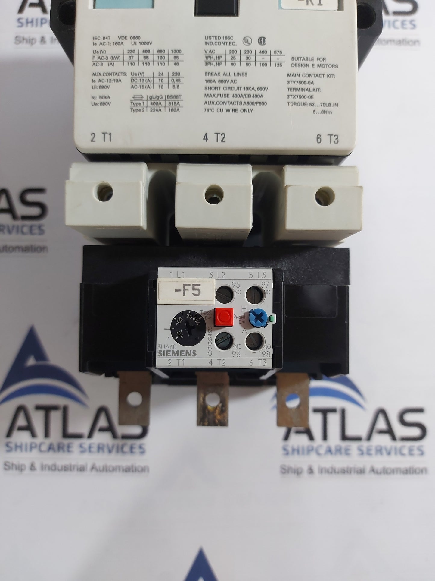 SIEMENS 3TF5022-0AP0 CONTACTOR 1000V 160A