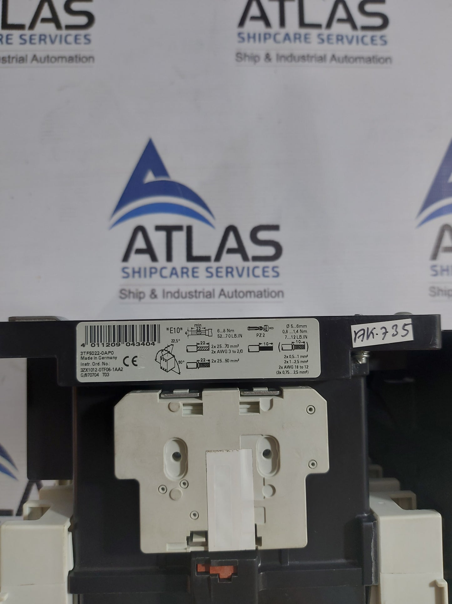 SIEMENS 3TF5022-0AP0 CONTACTOR 1000V 160A