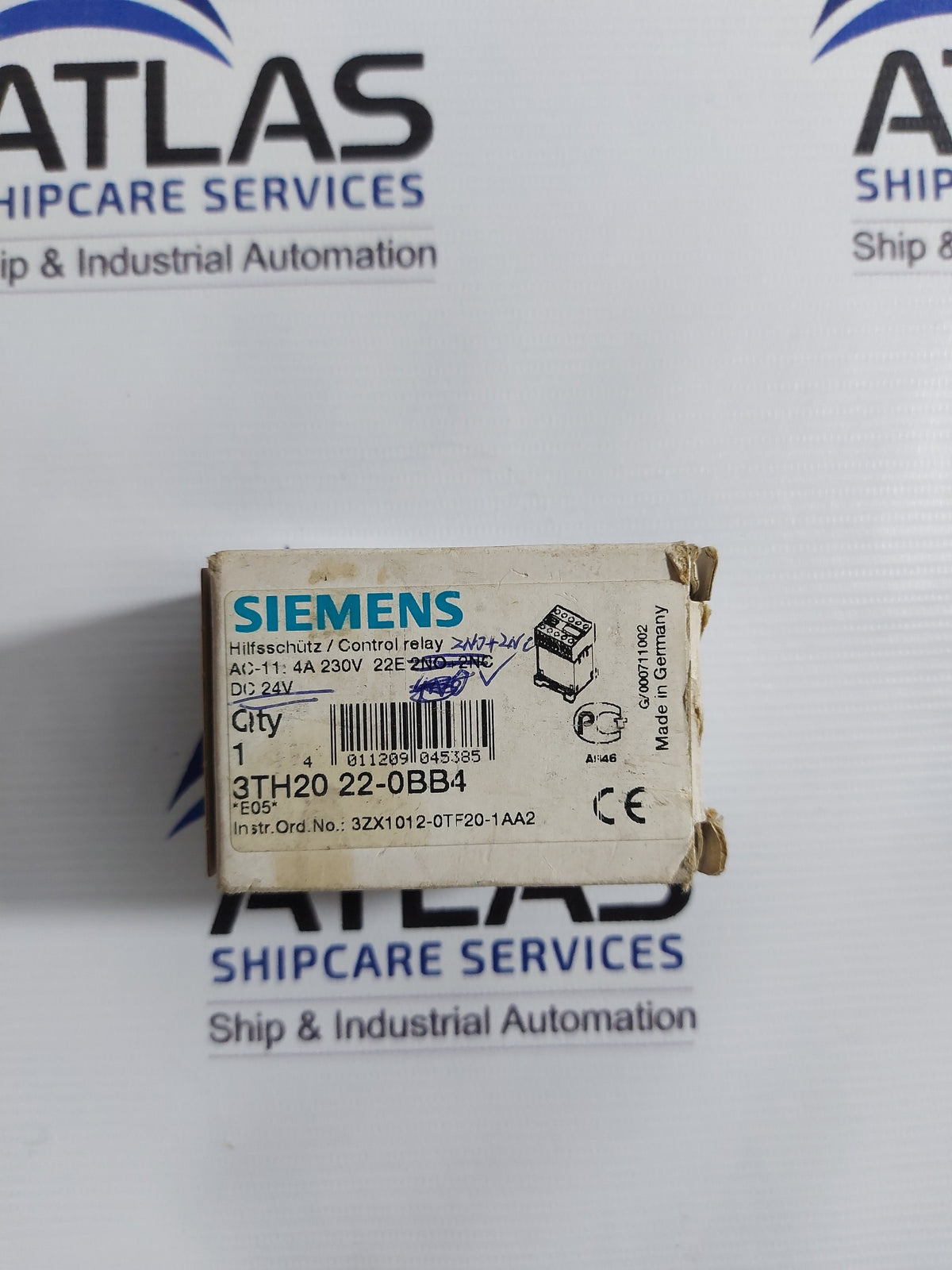 SIEMENS 3TH2022-0334 CONTACTOR CONTROL RELAY