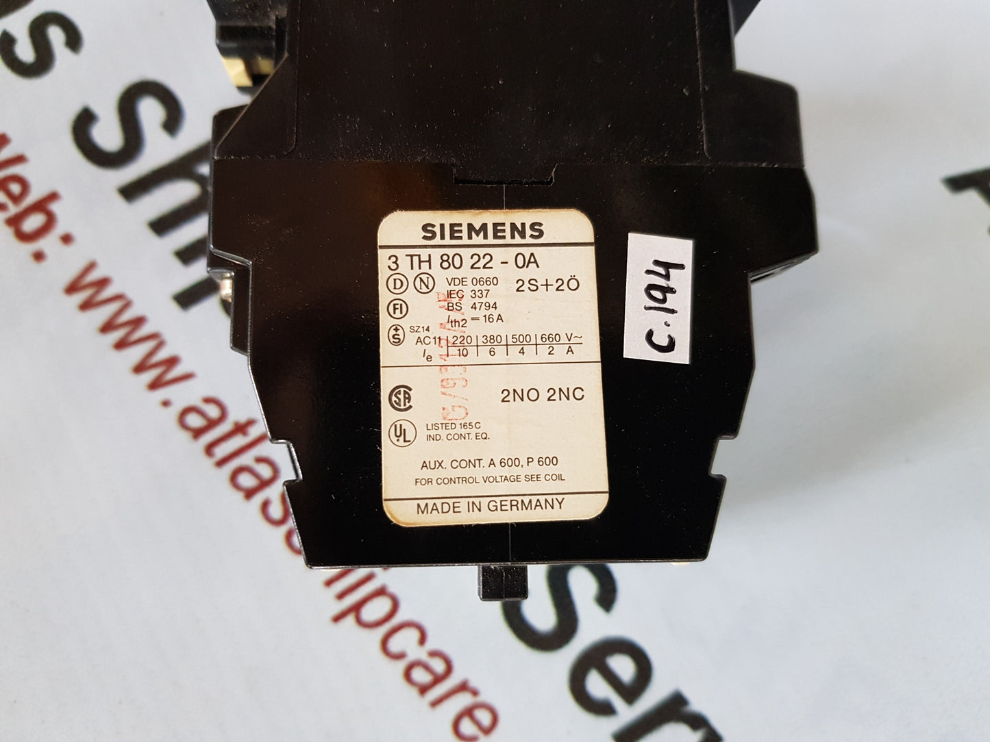 SIEMENS 3TH8022-OA RELAY