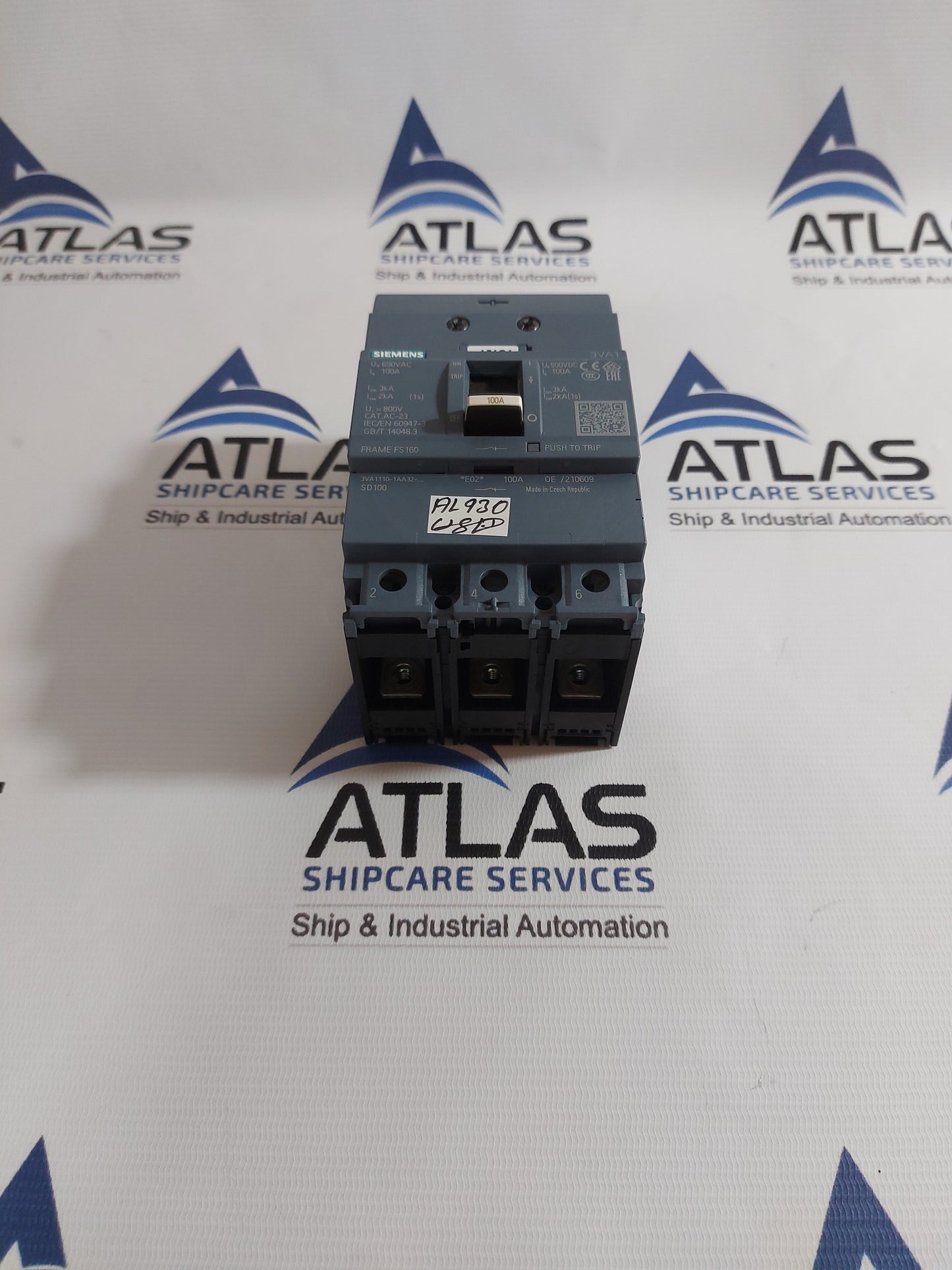 SIEMENS 3VA1110-1AA32-0AA0 CIRCUIT BREAKER 690VAC