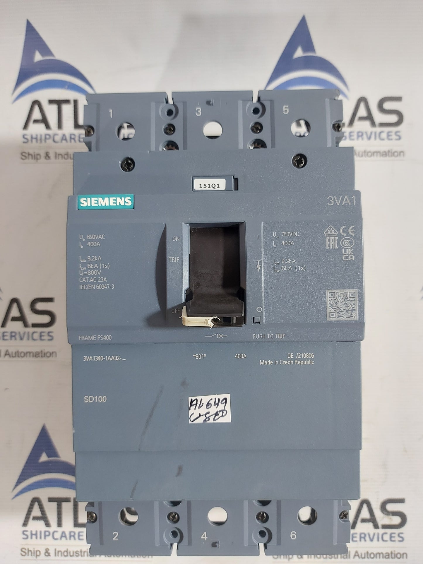 SIEMENS 3VA1340-1AA32-0AA0 LOAD BREAK SWITCH