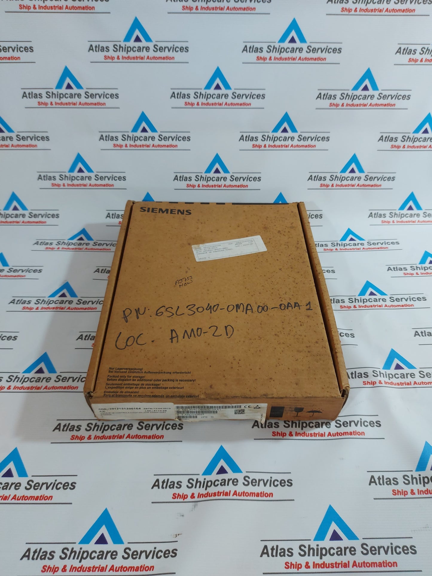 SIEMENS 6SL3040-0MA00-0AA1 SINAMICS CONTROL UNIT CU230 VERSION.G