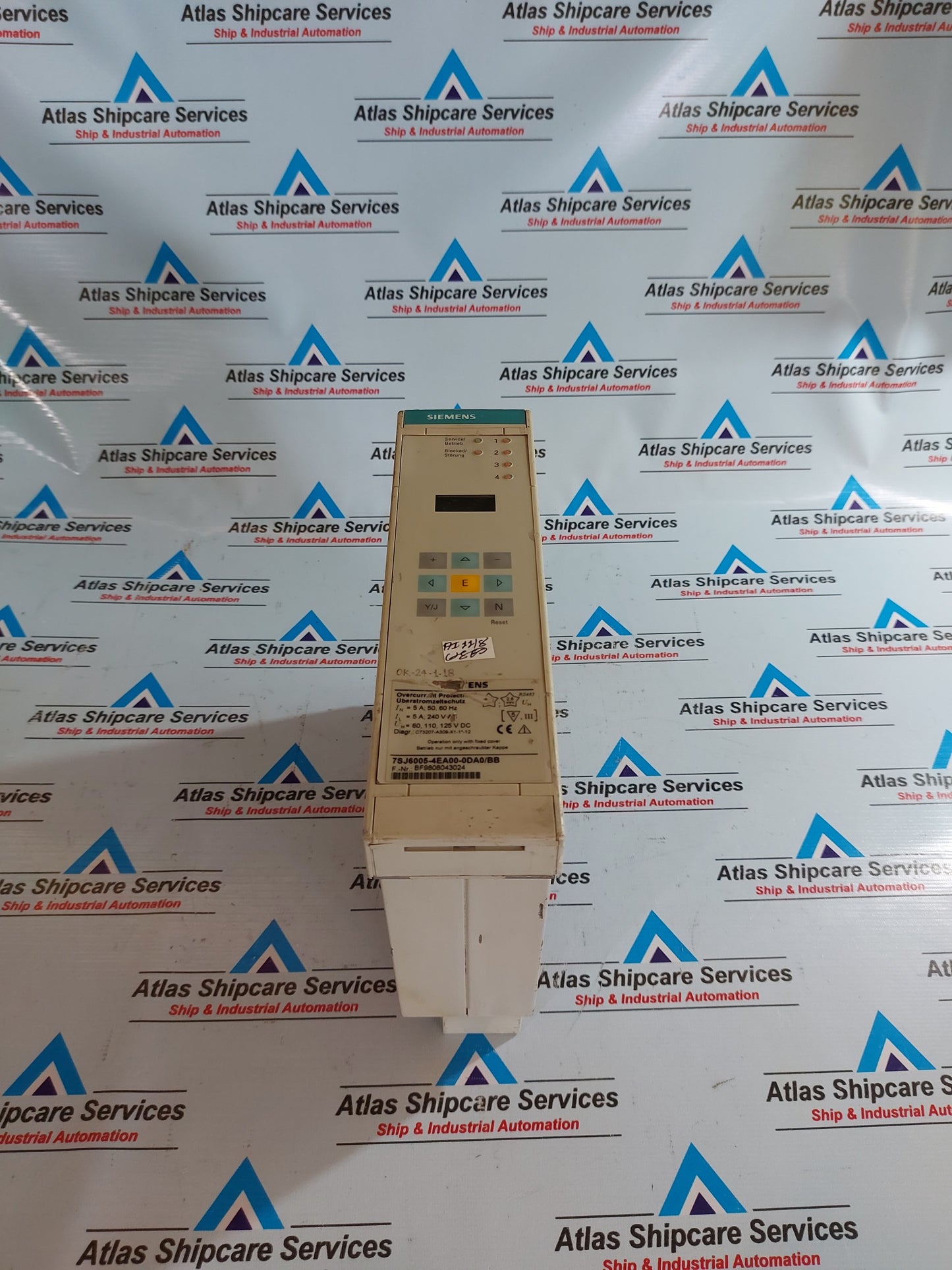 SIEMENS 7SJ6005-4AE00-0DA/BB OVERCURRENT PROTECTION RELAY