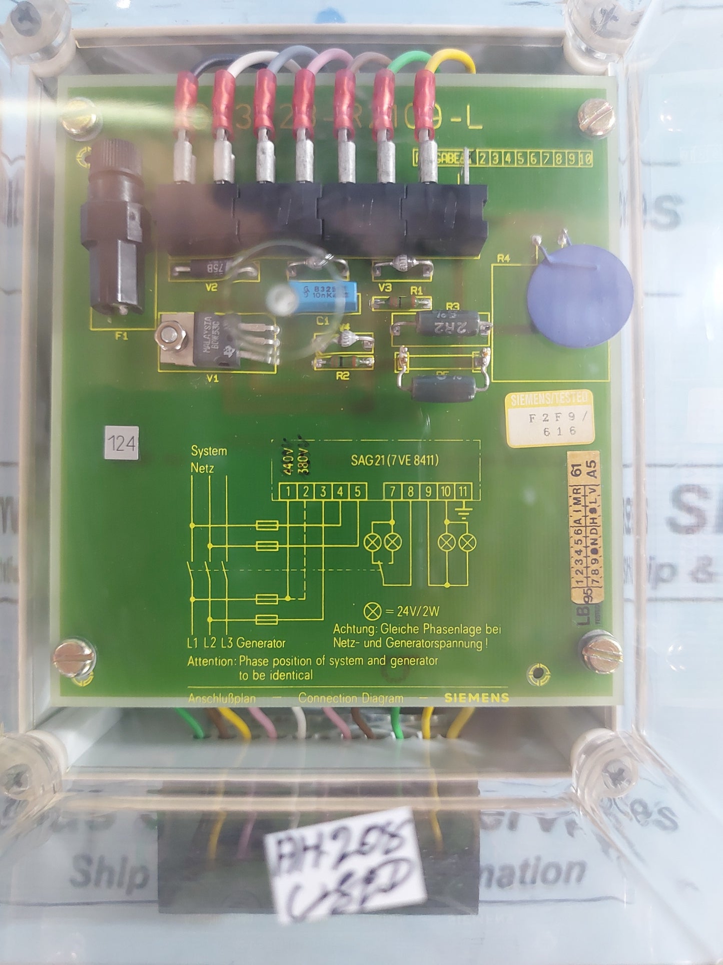 SIEMENS AUTOMATIC SYNCHRONIZING INDICATOR