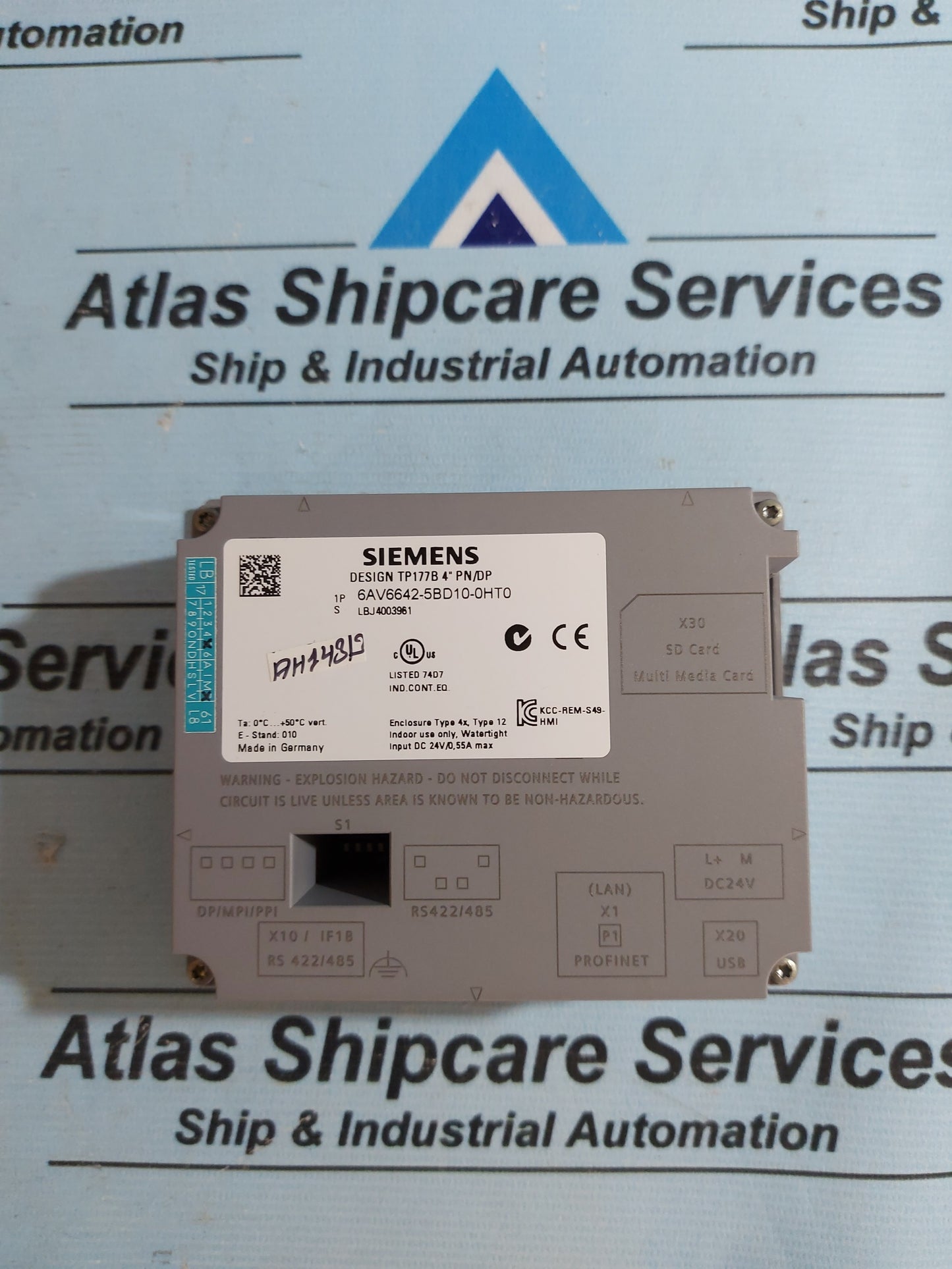 SIEMENS HOBART 6AV6642-5BD10-0HT0 TOUCH PANEL