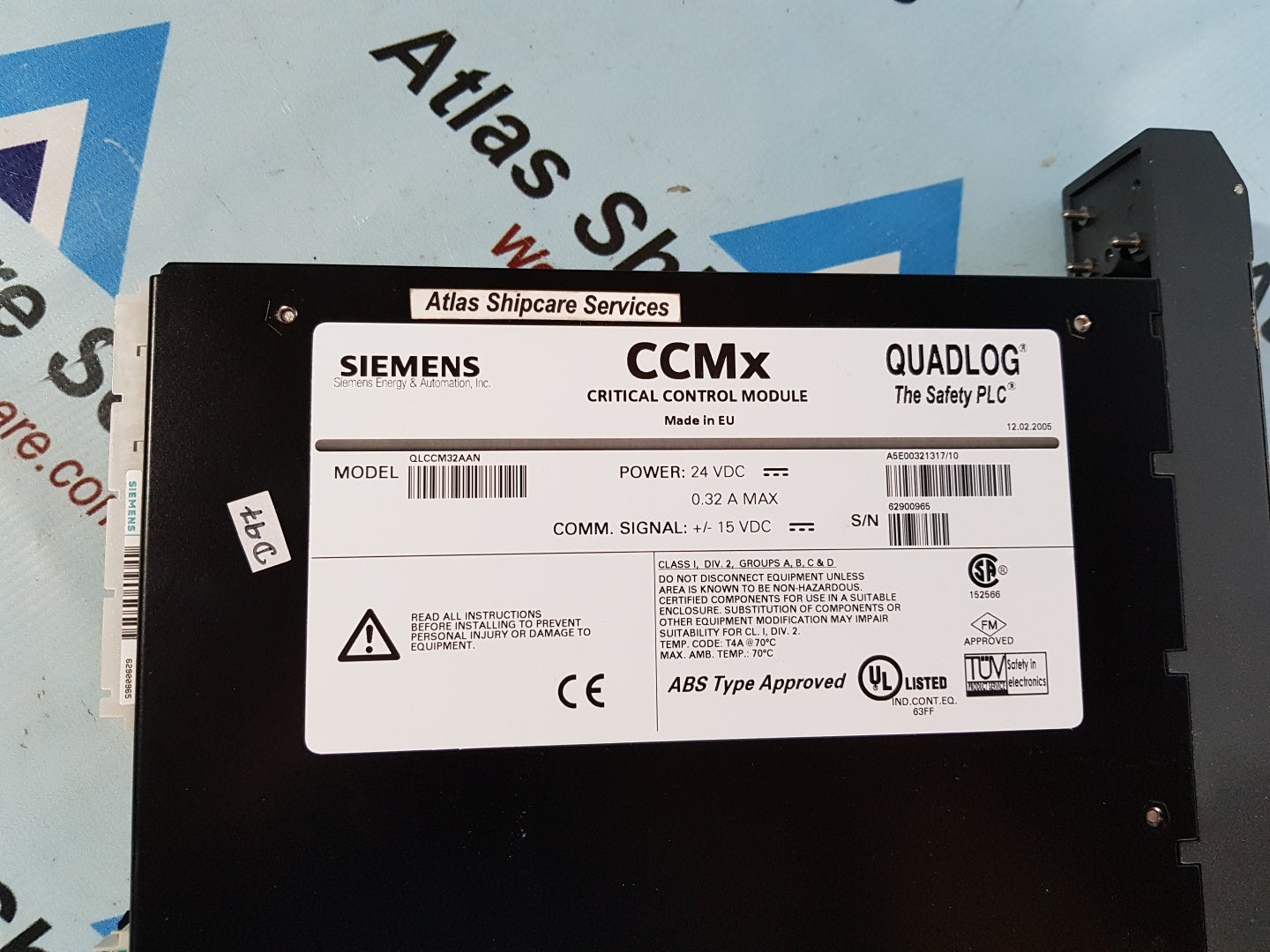 SIEMENS QUADLOG QLCCM32AAN CRITICAL CONTROL MODULE